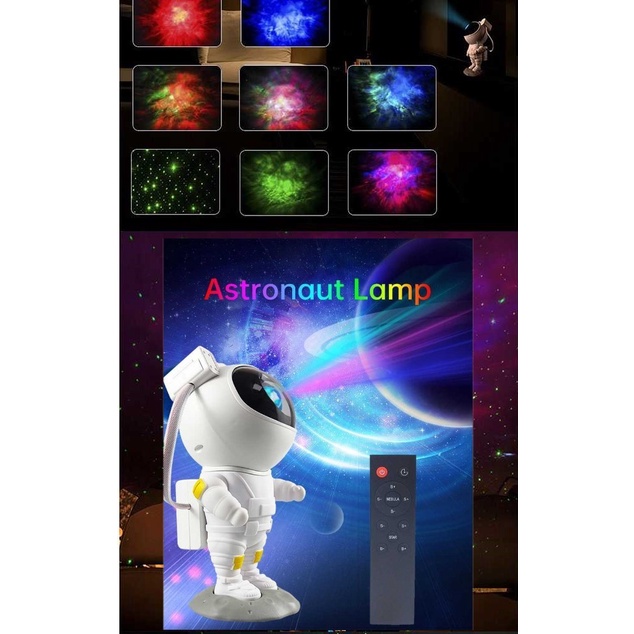 Lampu Proyektor Tidur Cahaya Bintang Galaxy Astronaut Light