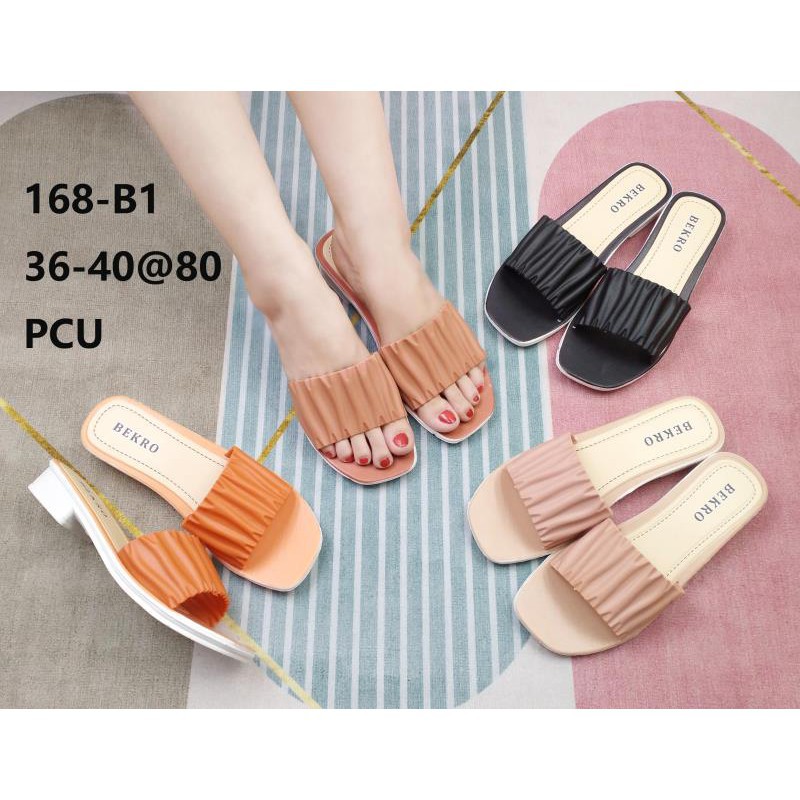 Sandal Hak Jelly Import Kerut DOTTIE 168 - B1