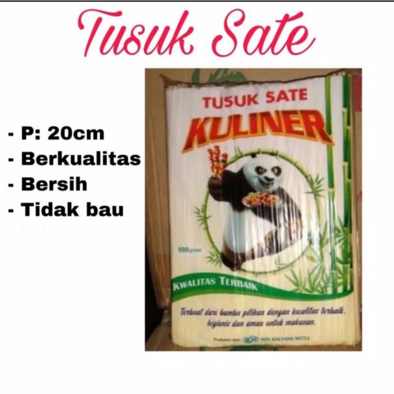 Tusuk Sate Kuliner / Tusuk Sate bamboo Import