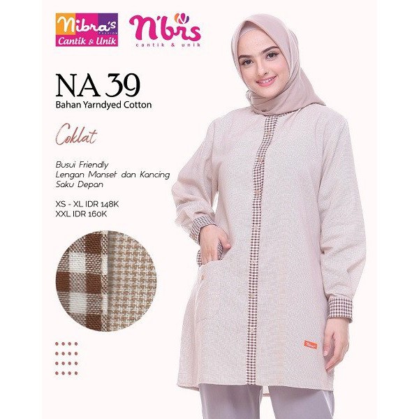 Nibras Atasan NA 39 Coklat