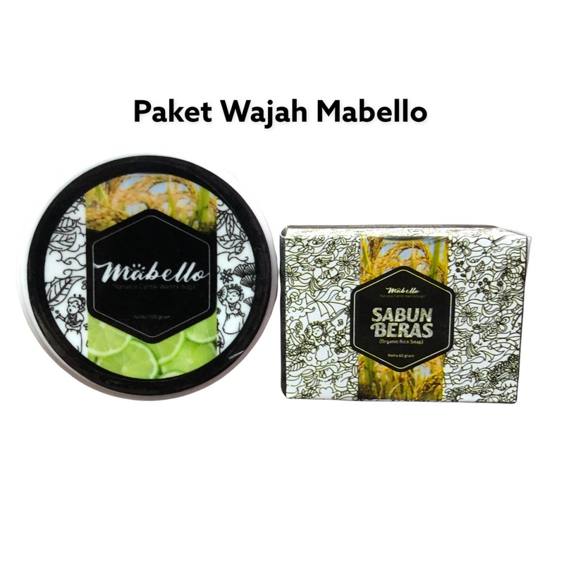 Paket Wajah 1 Mabello (Masker Bedda Lotong - Sabun Bedda Lotong)