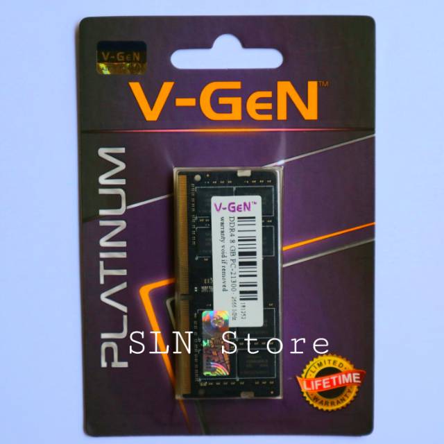 SODIMM DDR4 8GB 2666MHz V-GeN Platinum PC-21300 RAM Laptop