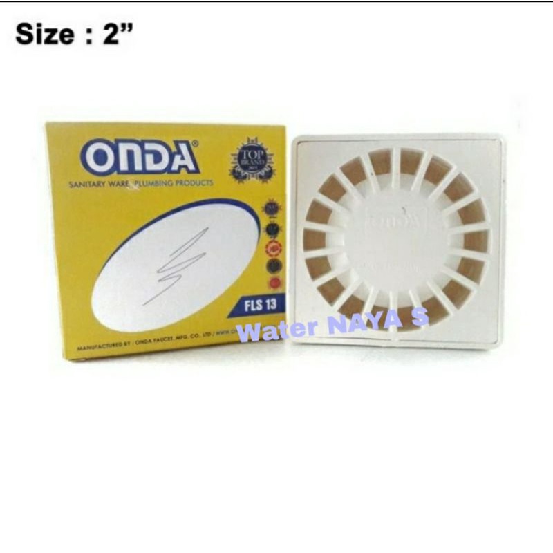 Saringan air lantai Floor Drain PVC kamar mandi WC toilet ONDA FLS 13
