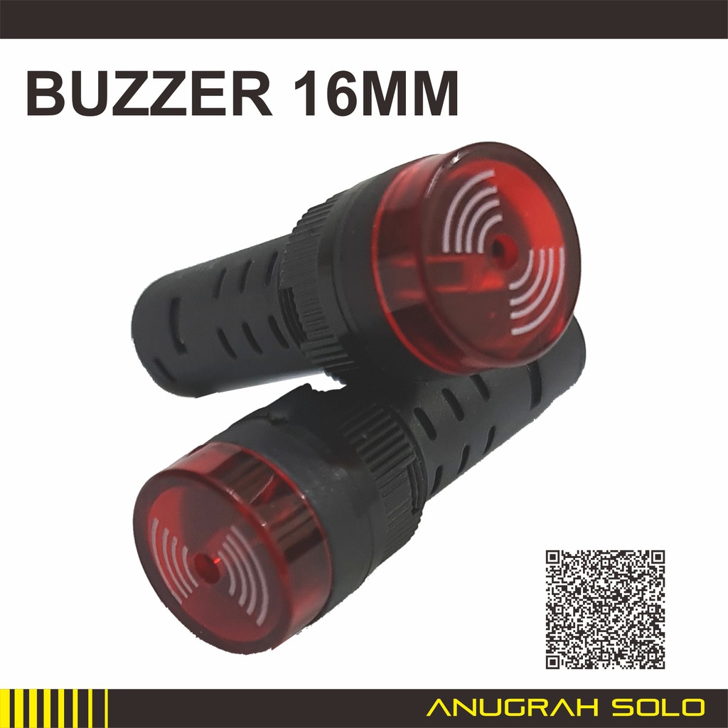 INDICATOR LIGHT BUZZER 16MM AD16-16SM