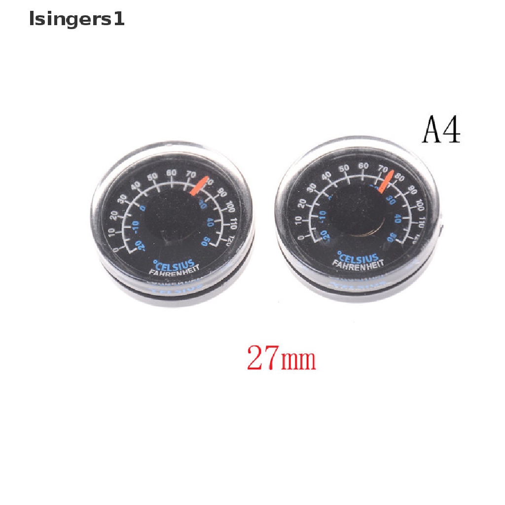 (lsingers1) 1pc Termometer Plastik Bulat 15mm 20mm 25mm 27mm