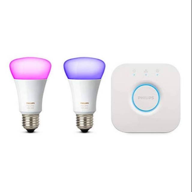 Philips Hue single bulb, Hue bridge, Hue lightstrip