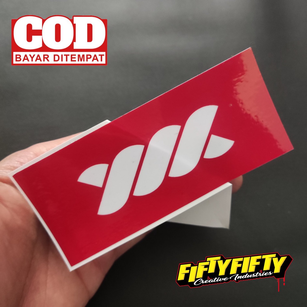 Stiker Print Cut BRAND DISTRO WADEZIG Stiker Printing Laminasi Glossy Tahan Air Stiker Motor Mobil Helm Sudah Membentuk Pola Desain