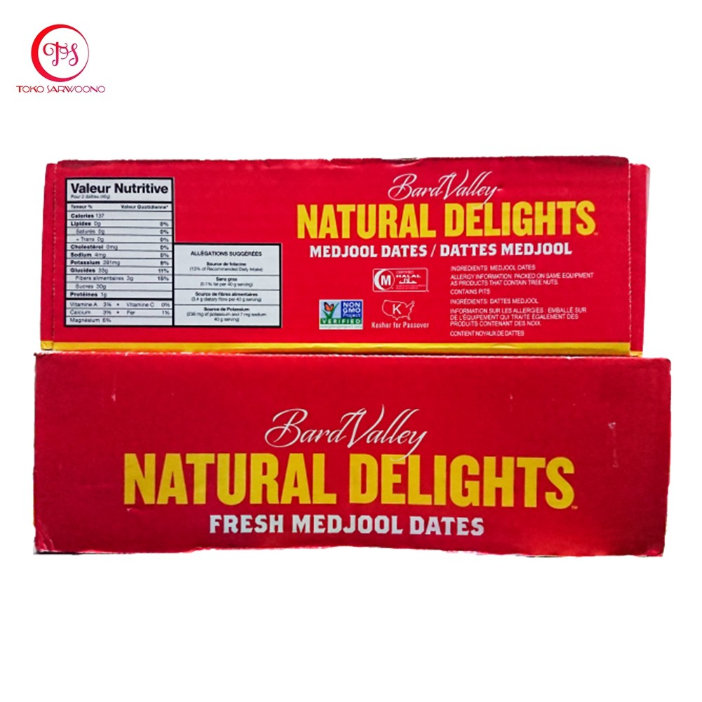 Natural Delights Bard Valley 5 kg - Kurma Medjool USA Original