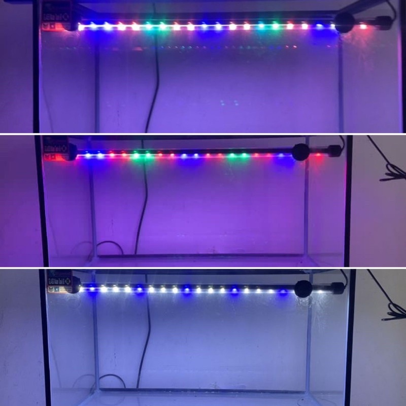 Lampu LED Celup Aquarium 3 Mode Warna Sakkai Pro LED T4 SP 20 2 Baris