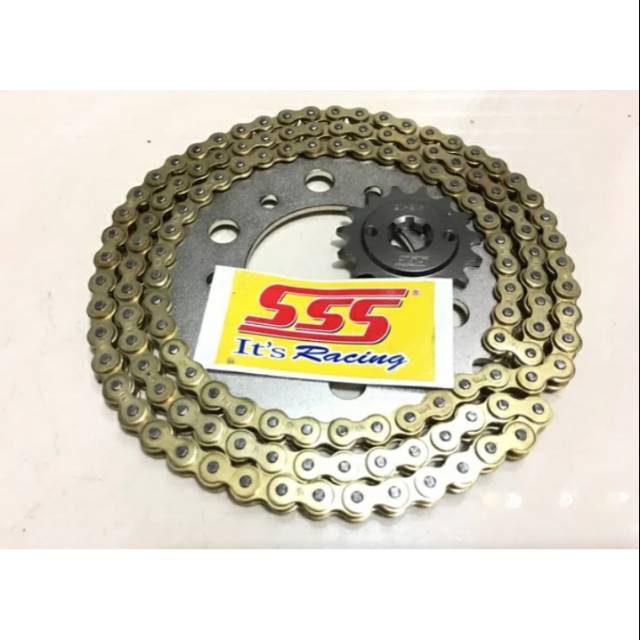 Gear sss rx king rxk 415 1set gear depan belakang rantai pemasangan pnp