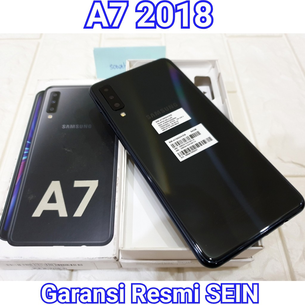 Promo Cuci Gudang Hp HP Samsung Galaxy A7 2018 64gb 128gb Resmi SEIN