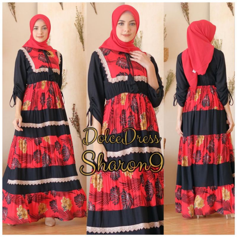 Daster arab Dolce SHARON Vol 9 Maxi Dress Busui Rayon Super