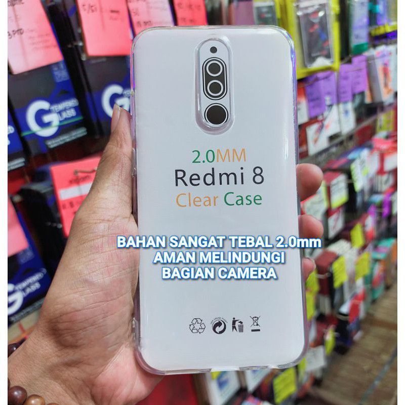 Clear Case Transparant XIAOMI Redmi 8 / Redmi Note 8 / Redmi 9 Tebal 2.0MM