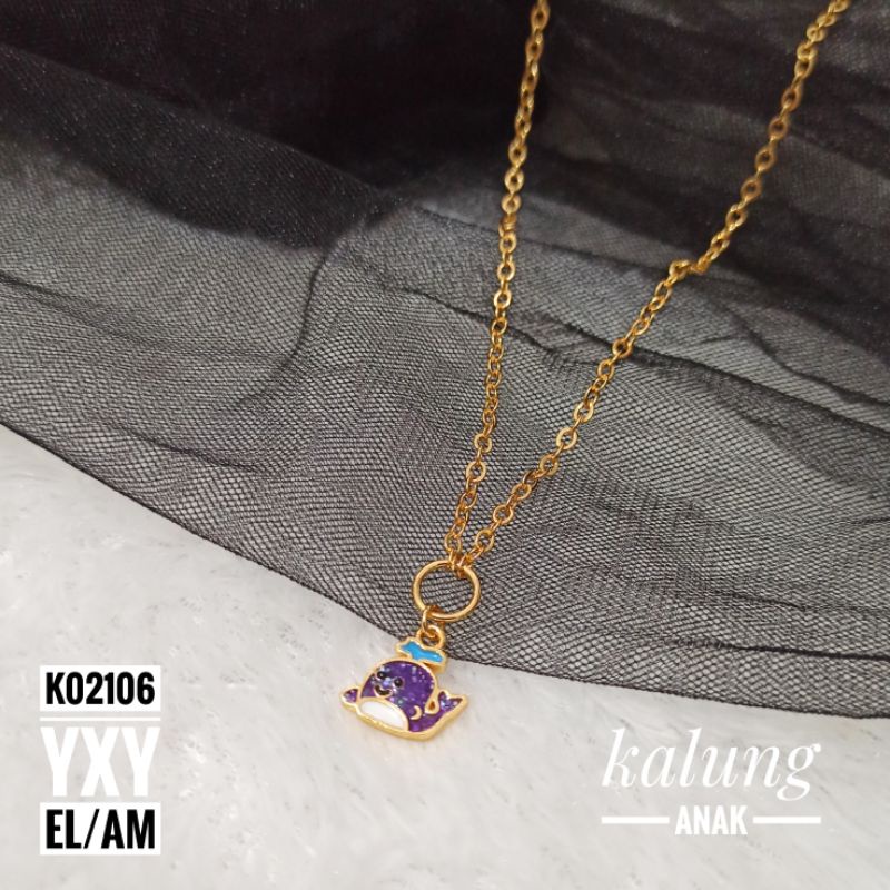 Kalung Anak Yaxiya Whale Gold K02106