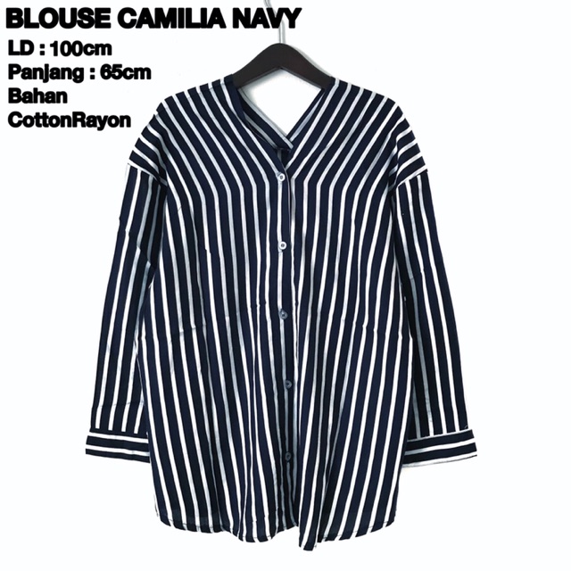 BLOUSE CAMILIA BLACK // NAVY LAVVELA