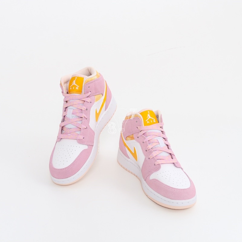 Air Jordan 1 Mid Arctic Pink Gold