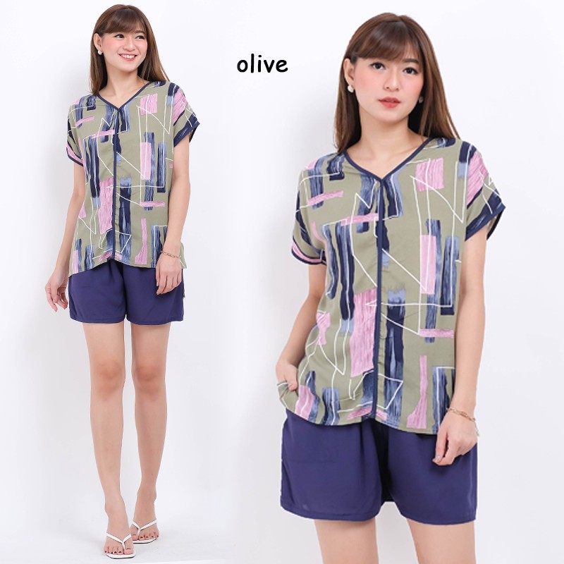 ARENA - Vneck Casual Blouse Wanita / Daily Wear / Atasan Santai