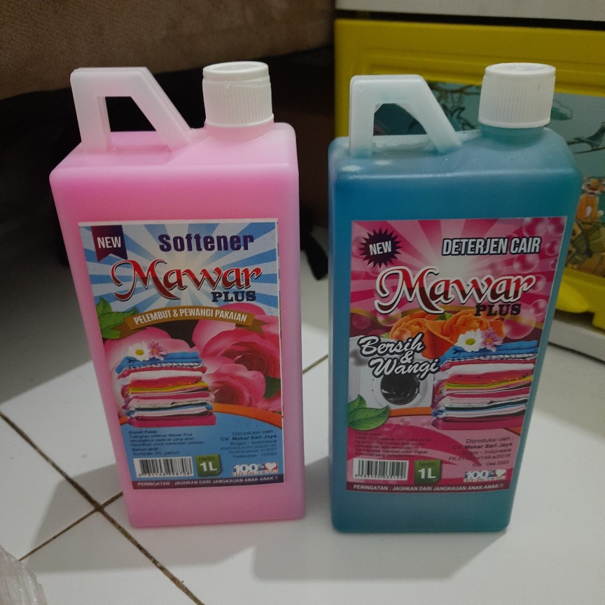 Paket Cuci Rose - Detergen Cair Rose - Softener Rose - Cuci Dan Pelembut Pakaian