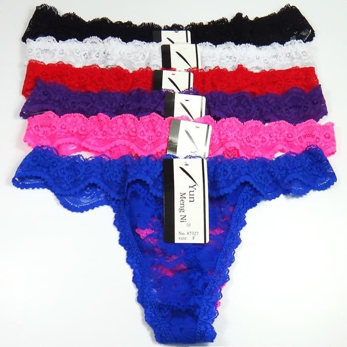 Celana Dalam Lingerie  Sexy lace G-StringC029 - Merah