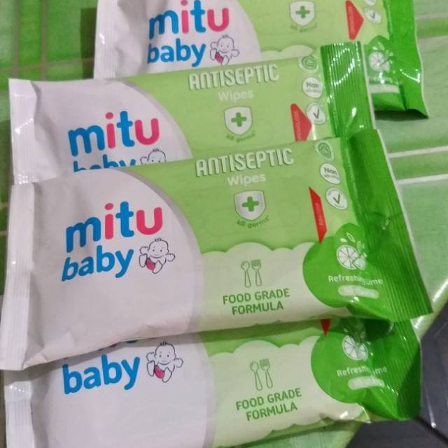 Mitu baby wipes antiseptic/tisu basah antiseptik