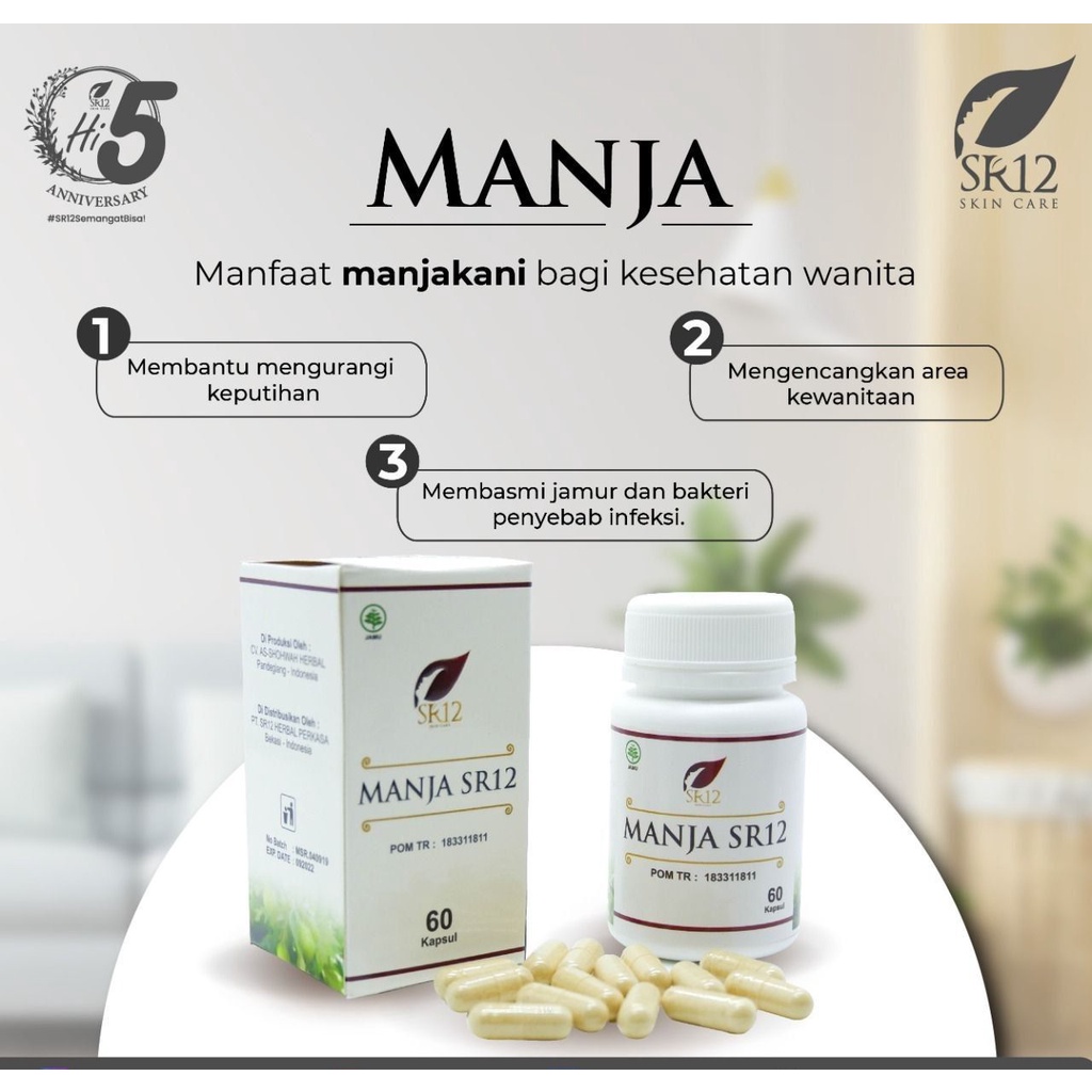 OBAT KISTA MIOM HERBAL SR12 MANJAKANI Majakani Original Aceh Menyembuhkan Miss V Aman BPOM BLILA