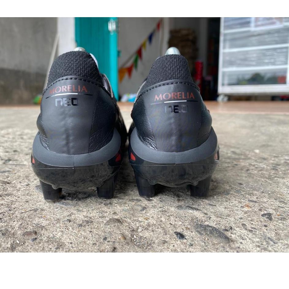 Tren Kekinian.. Soccer Mizuno Morelia Neo III Pro FG - Black Tawny Port