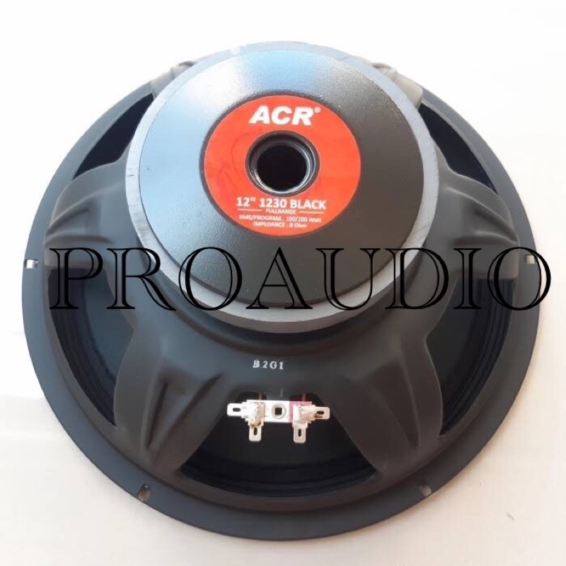 SPEAKER ACR 12 INC 1230 BLACK FULL RANGE IN INCH FULLRANGE 12INC ASLI