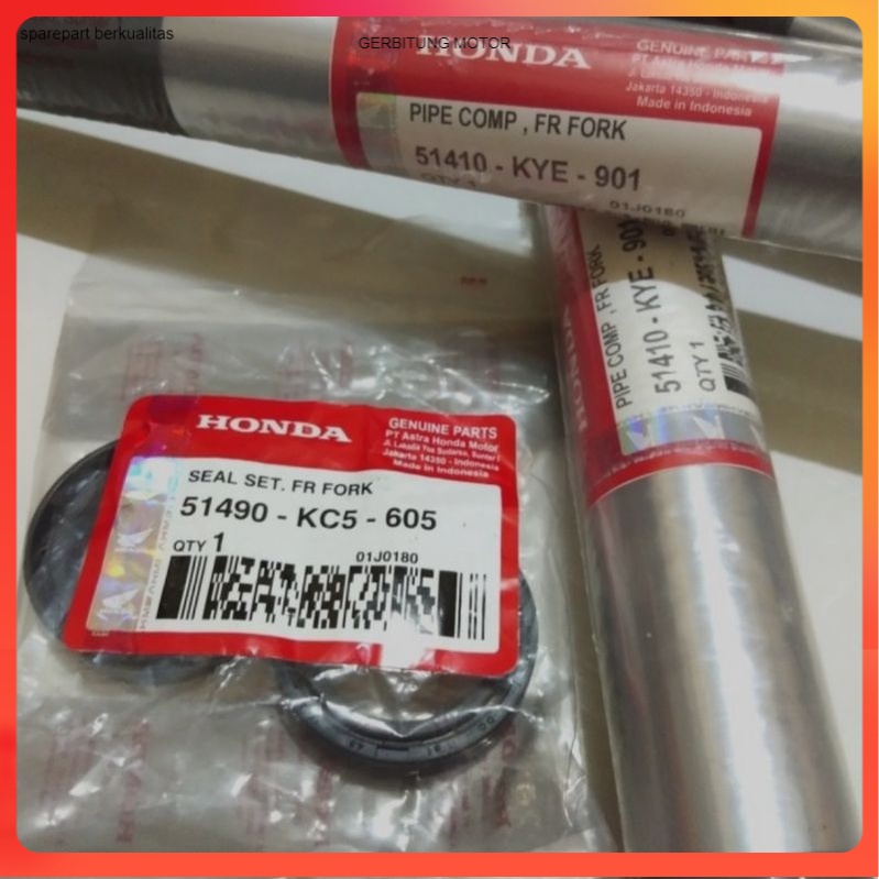 JUAL (paket bonus) AS SHOCK DEPAN BONUS SEAL SHOCK SET HONDA MEGAPRO NEW CBR150R CB150 OLD LAMA  KYE