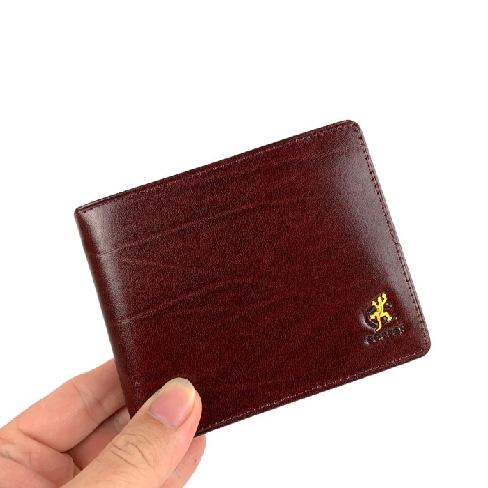 Dompet Kulit Pria  Lipat Branded Q8J9 Dompet Pria cosset kulit asli 041 Keren Leather Original