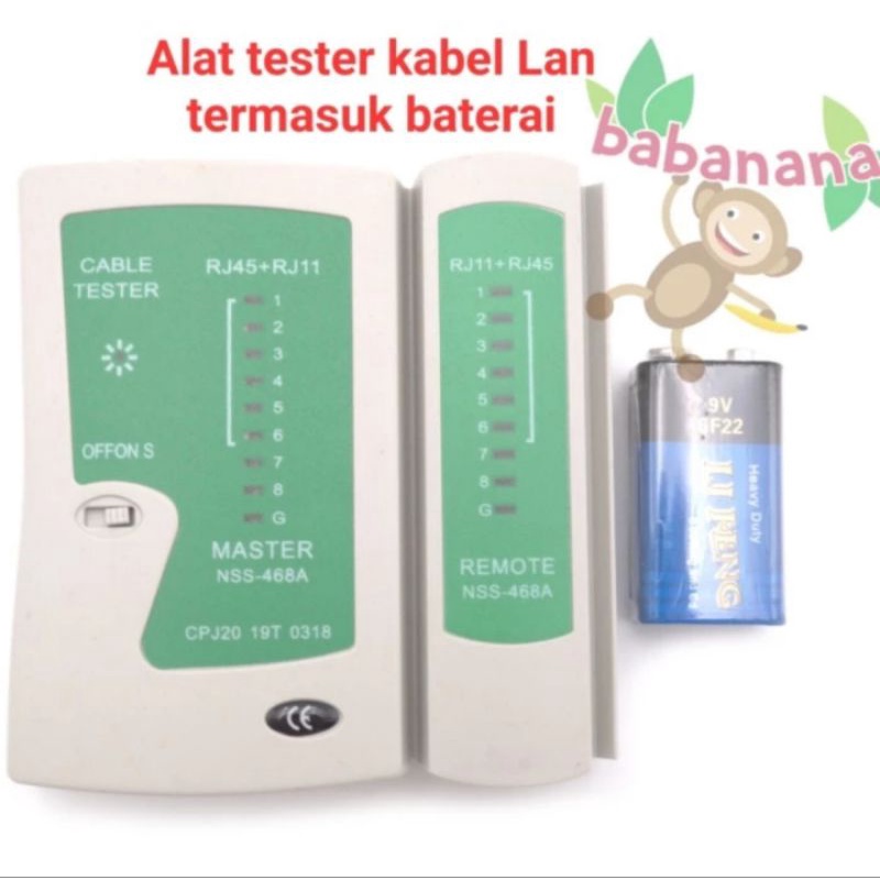 Alat tester kabel lan rj45 rj11 cable internet tes tools signal sinyal