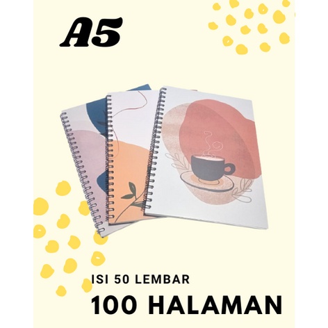 

sketchbook ukuranA5 cover abstrak isi polos