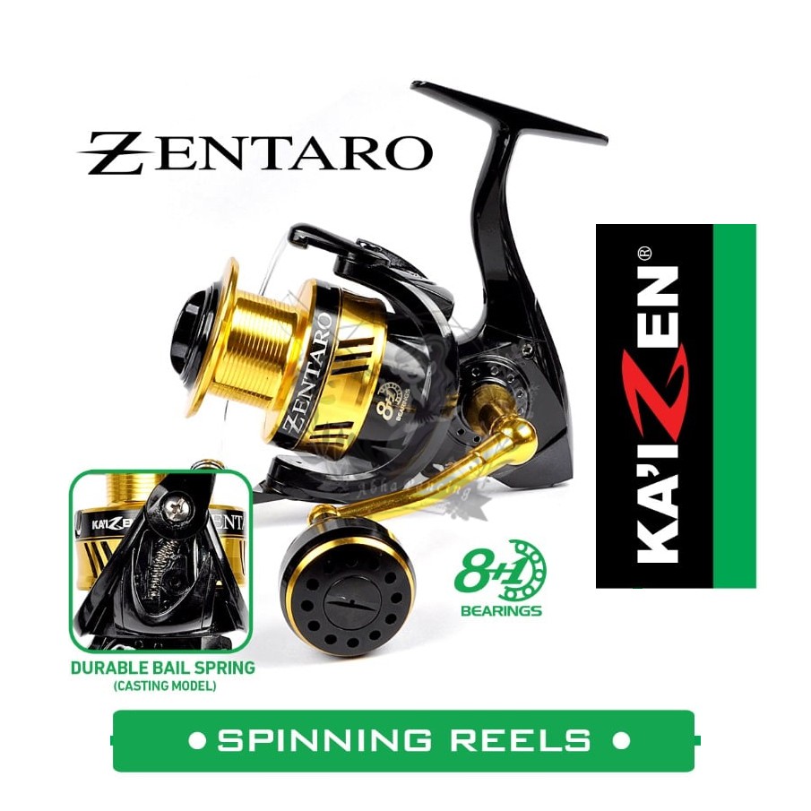 Reel Kaizen Zentaro Power Handle 8+1 BB 1000 2000 3000 4000 6000 8000 Spinning Ril Pancing Original