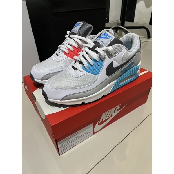 Nike air max 90 chlorine blue fusion red
