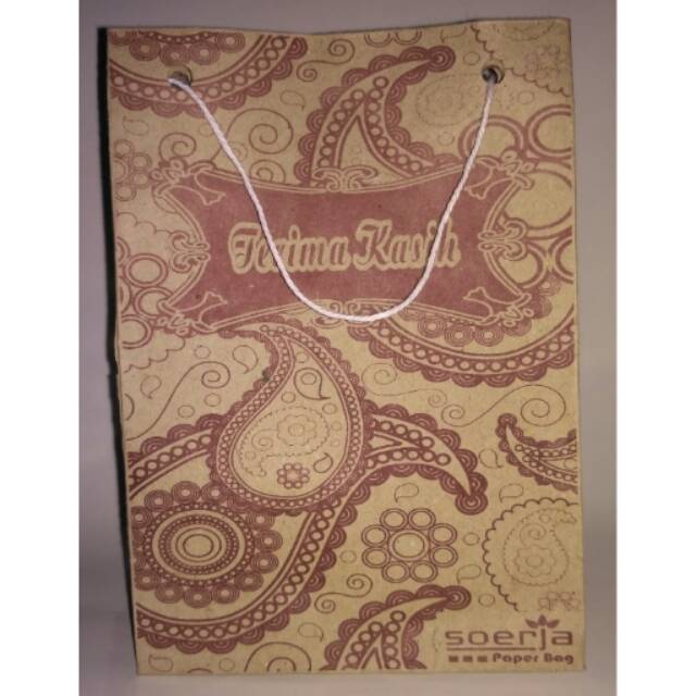

PaperBag / Tas Kertas Motif Kerang Murah 11,5x5x16