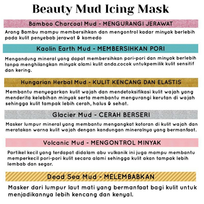 ready stock madame gie masker beauty mud icing mask mini ready peel off free hadiah