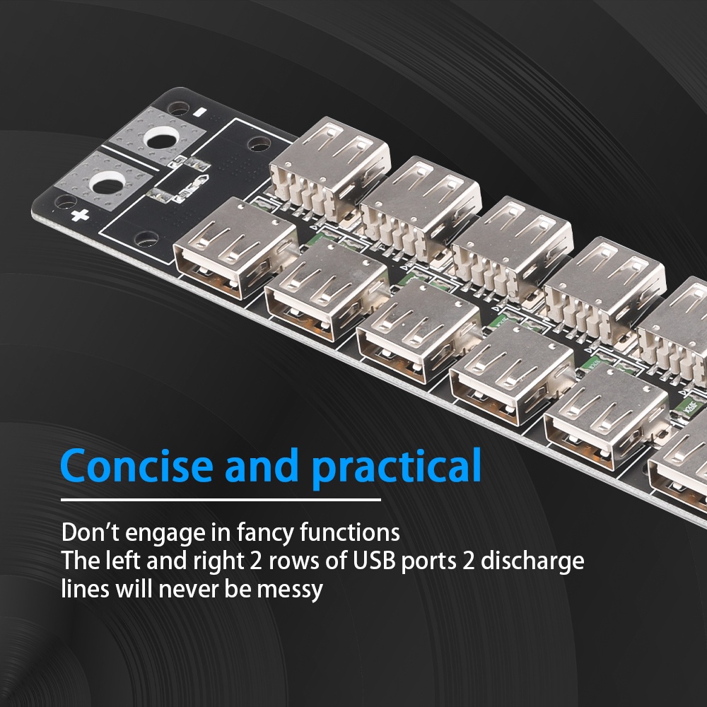 4.8-5.2V  USB Charger 24-Port Fast Charging Socket Power Supply Board Double-RoB6