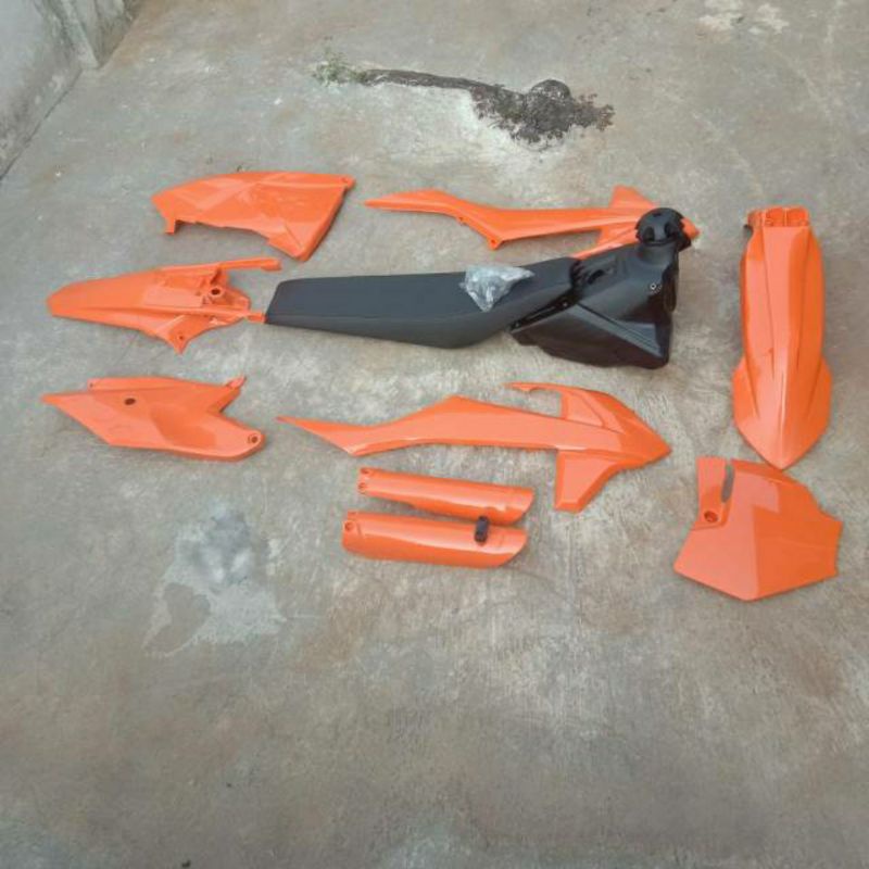 body fulset ktm 85 2020 bodi full set ktm 85 bodi set sepakbor depan tangki jok sayap set ktm 85 crf