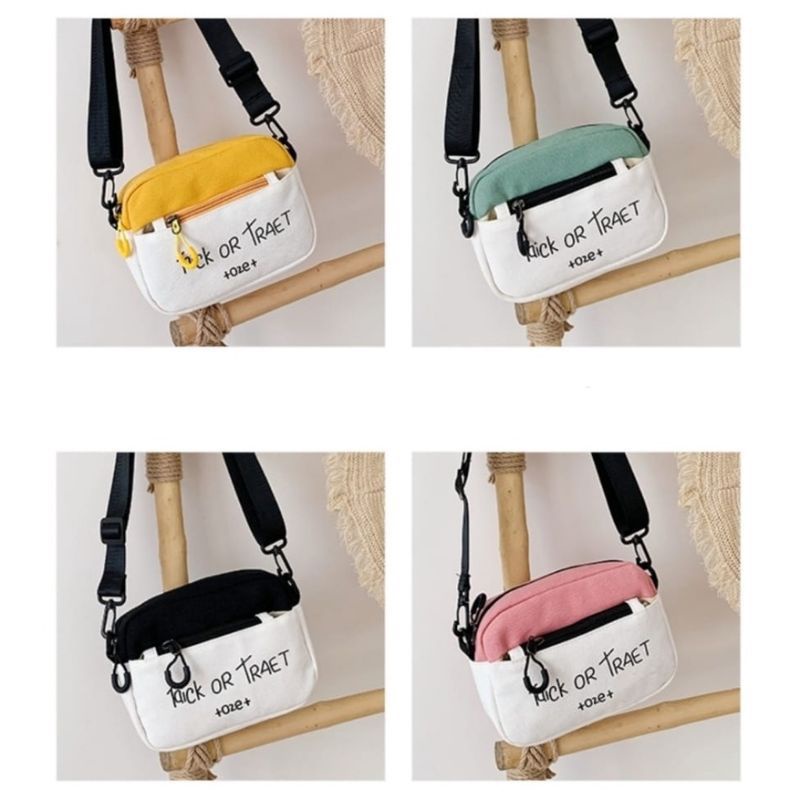 Tas Selempang Wanita Shoulder Bag Kanvas Tas Murah Cewek