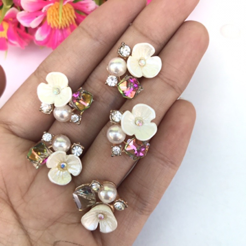 Chicory Flowers isi 1pcs Bahan Craft aksesoris Rambut bros Tasbih swarovski