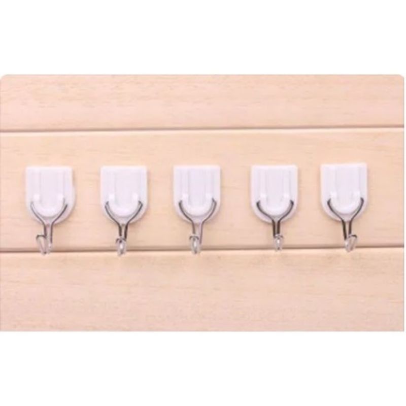 READY GANTUNGAN HOOK 1 BUNGKUS ISI 6 PCS TEMPEL DINDING SUPER MURAH