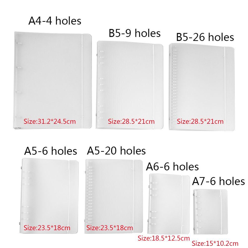 Chookyy A4 /B5/A5 /A6 /A7 Notebook Shell Fashion Vintage Alat Tulis Plastik Shell Journal Diary Notepad Cover