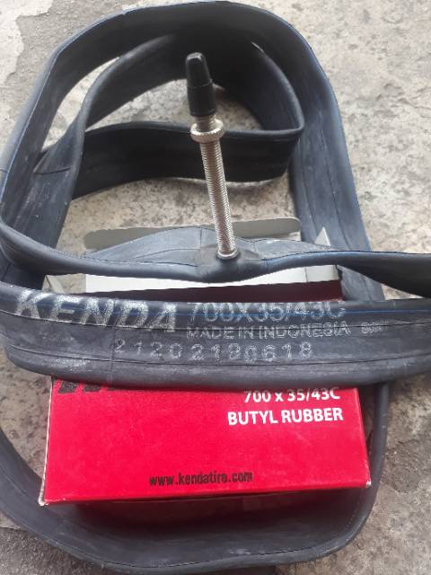 Ban dalam butyl sepeda fixie kenda 700 x 35 - 43 c fv 60mm fresta [35 36 37 38 39 40 41 42 43]