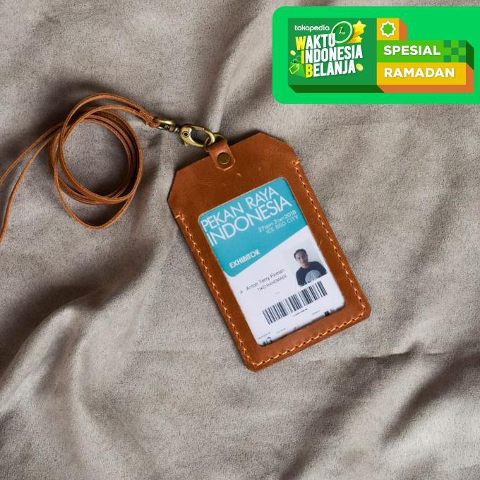 

BISA BAYAR DITEMPAT id card kulit asli nametag kulit sai asli card holder original leather SALE Kode