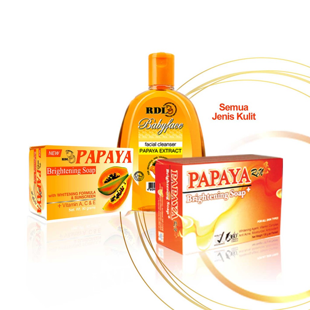Special Package RDL Papaya 90Gr 2 pcs Ren Pepaya 135G 1 pcs RDL