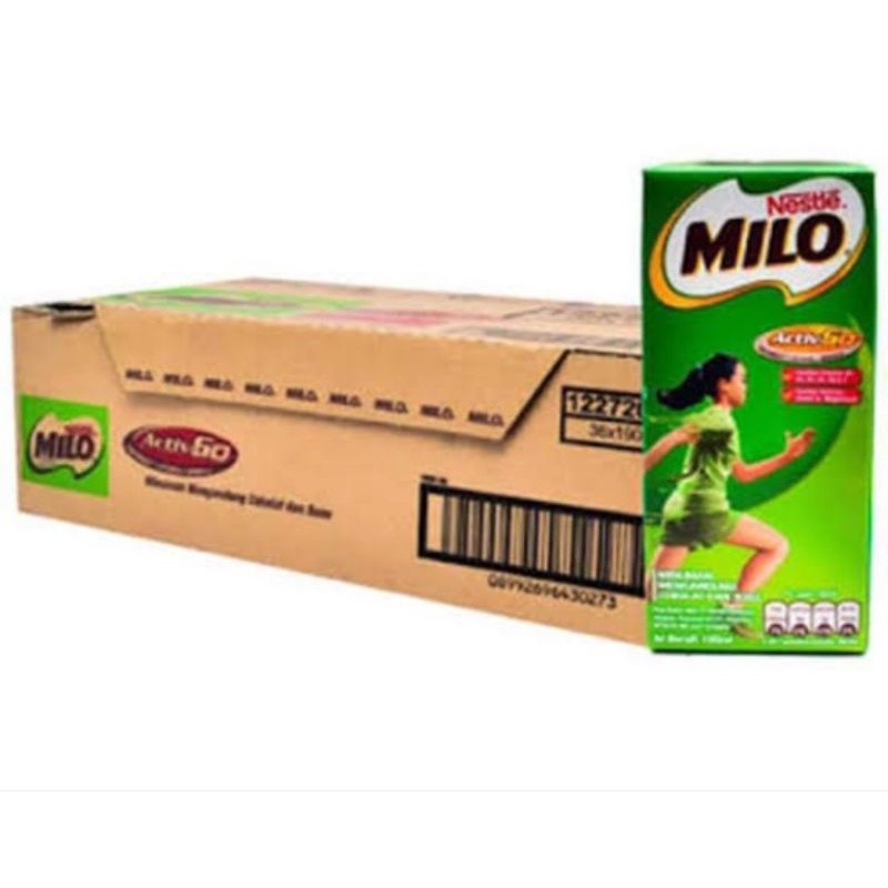 

Susu coklat UHT milo activ-go 110 ml 1 dus isi 36pcs