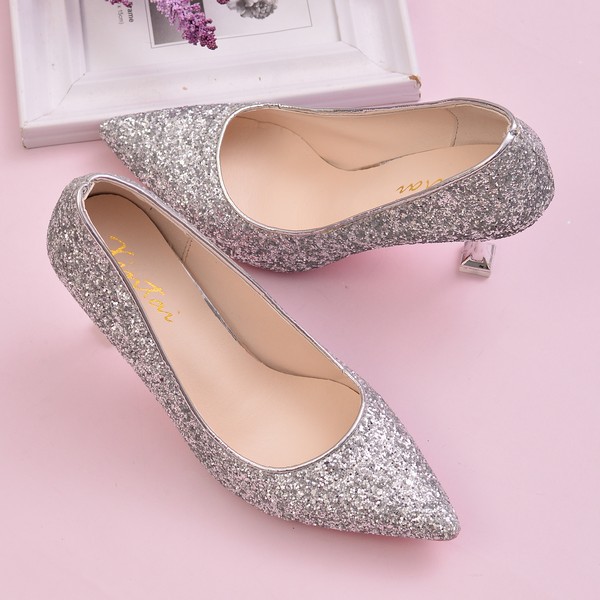 SL765 Gold/Rosegold/Silver-8cm-heels import blink''-hak tinggi glitter-heels pesta-heels wedding-7