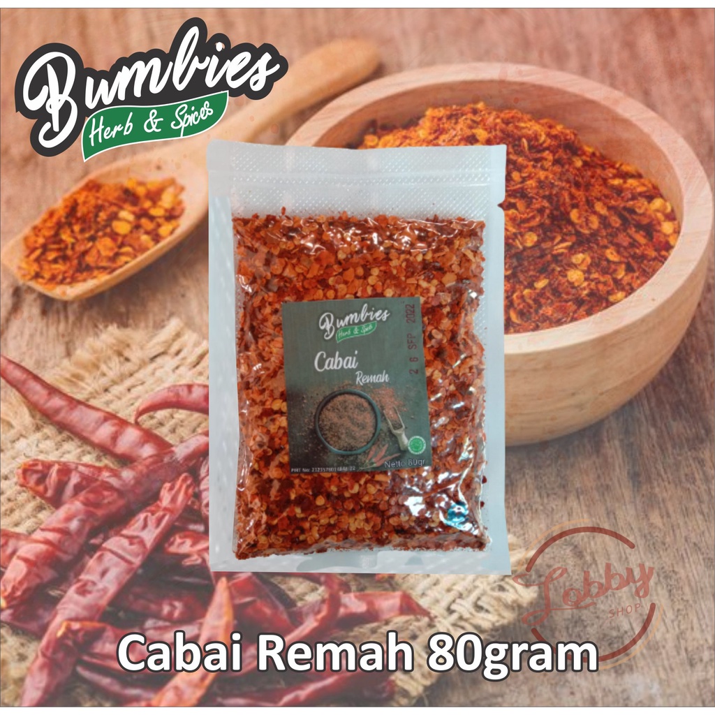 Jual Chili Flake Cabai Remah Gram Bumbies Product Cabai Rawit Cabai Kering Bumbu Dapur