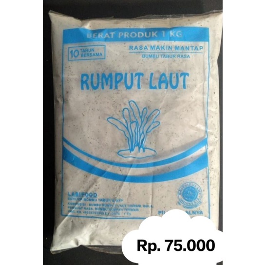 

bumbu tabur rasa rumput laut 1kg praktis hemat enak