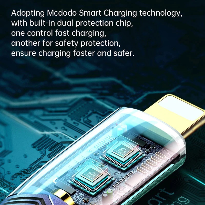 MCDODO Kabel Charger Lightning Fast Charging 3A 1.8 Meter - CA-8063 - Black