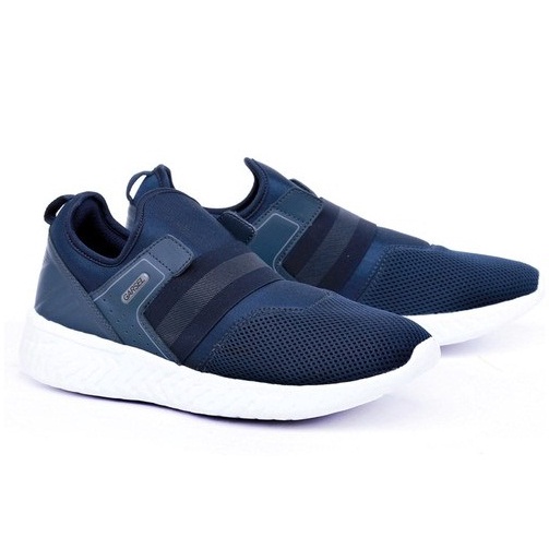Sepatu Sport Pria Running Casual Tanpa Tali Berkualitas Garsel Original GRE 1077
